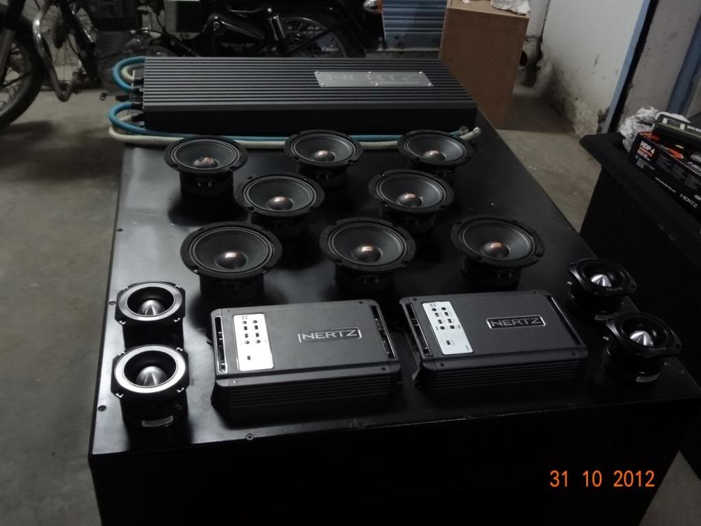 4th order Wall Sundown Zv3 12's (4),Hertz SPL Monster, Mechman, Shok